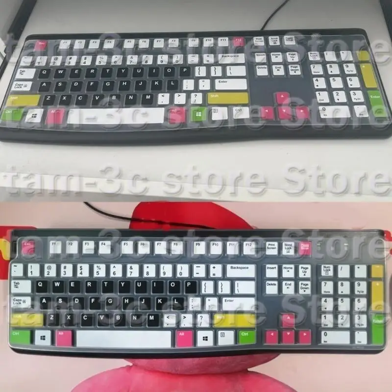 D0UA Силиконовая клавиатура для клавиатуры K120 MK120 Эргономичная клавиатура клавиатуры