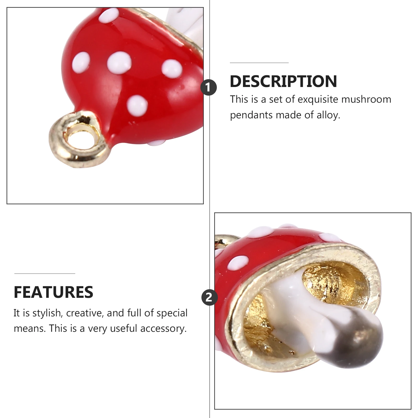 

10pcs Earring Accessories Jewelry Making Charms Pendant DIY Decorative Jewelry Making Pendant Parts Creative Costumes