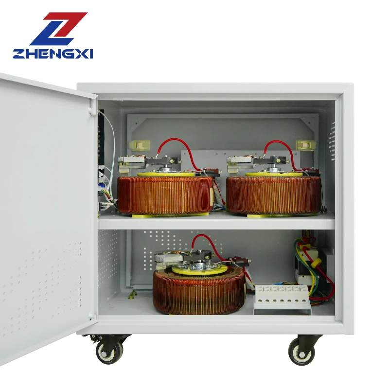 SJW3 15KVA 20KVA 30KVA LCD Display three phase 220V 380V SVC AC intelligence automatic stabilizer voltage regulator