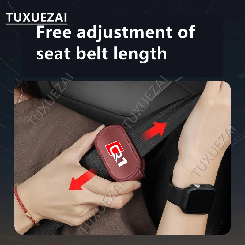 For Audi Q1 Car Shoulder Neck Strap Positioner Free Adjustment To Relax Shoulder Neck Car Strap Clips Car Accessories