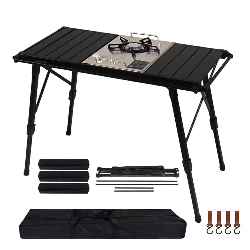 Garden Outdoor Table Foldable Camping Picnic Table Foldable Table Aluminum Alloy Picnic Tables Assembly Collapsible Table Height