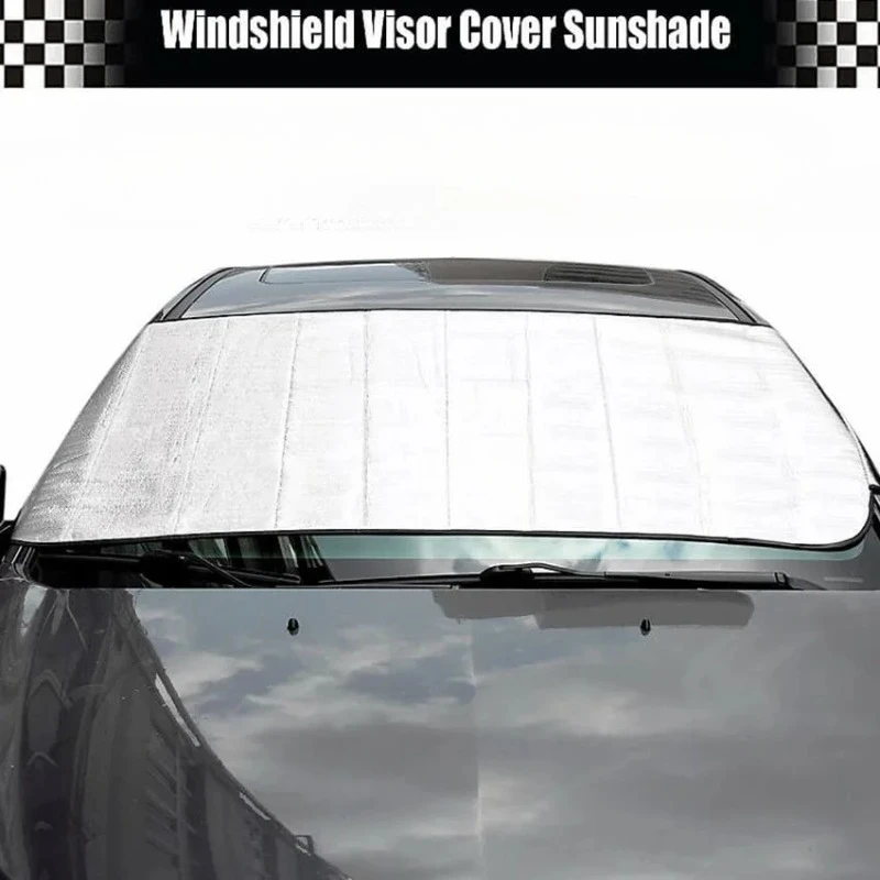 

Universal Car Windshield Snow Cover - Frost Ice Rain & Sun Protector for Most Cars & SUVs, 1PC Auto Windscreen Shield