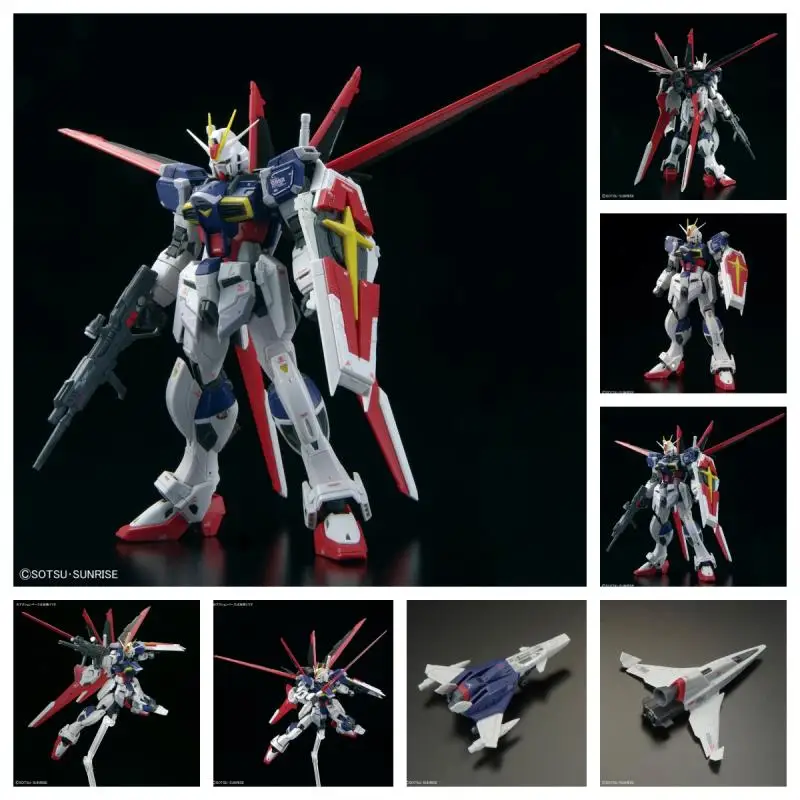 New Bandai Anime Gundam Set Seed Freedom Series RG 1/144 Force Impulse Gundam Spec Action Doll Model Set Toy Children's Gifts