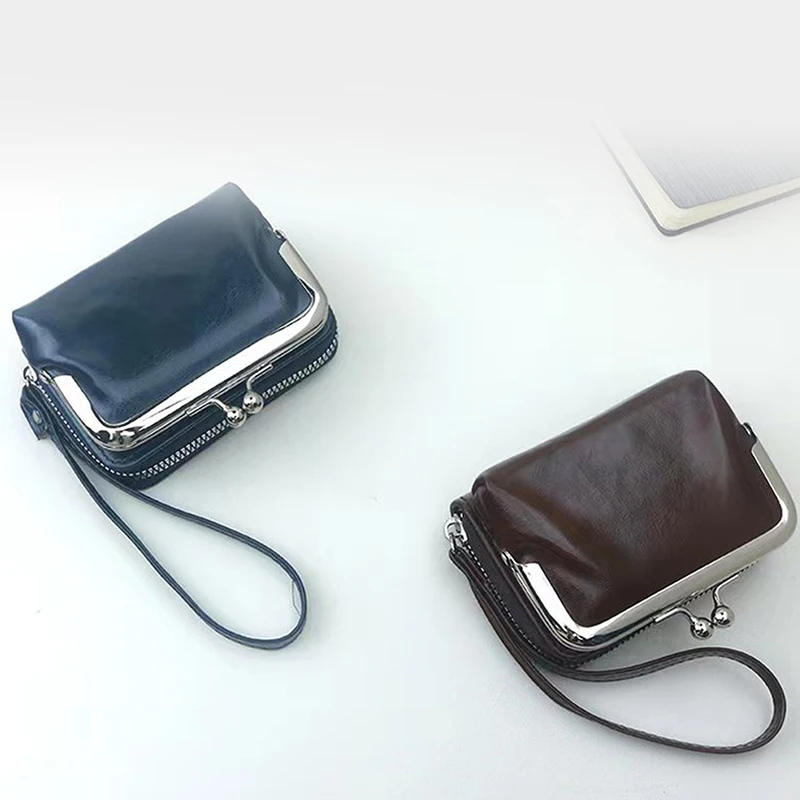 Fashion Simple Women's Mini Wallet PU Leather Vintage Card Holder Purse For Women Clutch Bag Multiple Card Slots Coin Purse