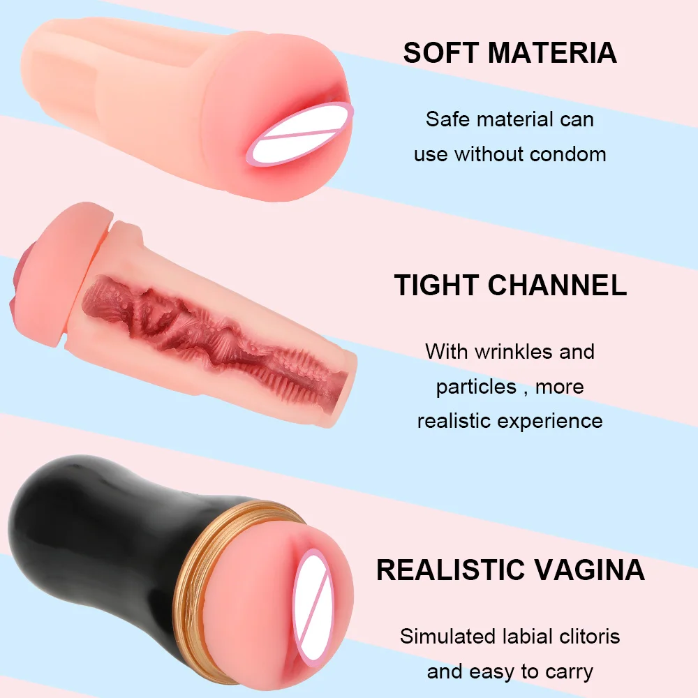 Masturbador de Vagina Artificial para hombres, juguete sexual masculino, juguetes para adultos, copa de masturbación