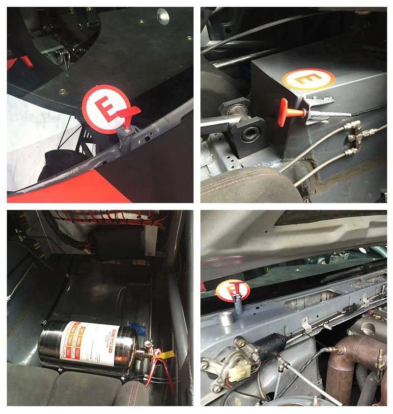 Offres spéciales 4.25L systèmes d'incendie de voiture de course mécaniques, extincteurs