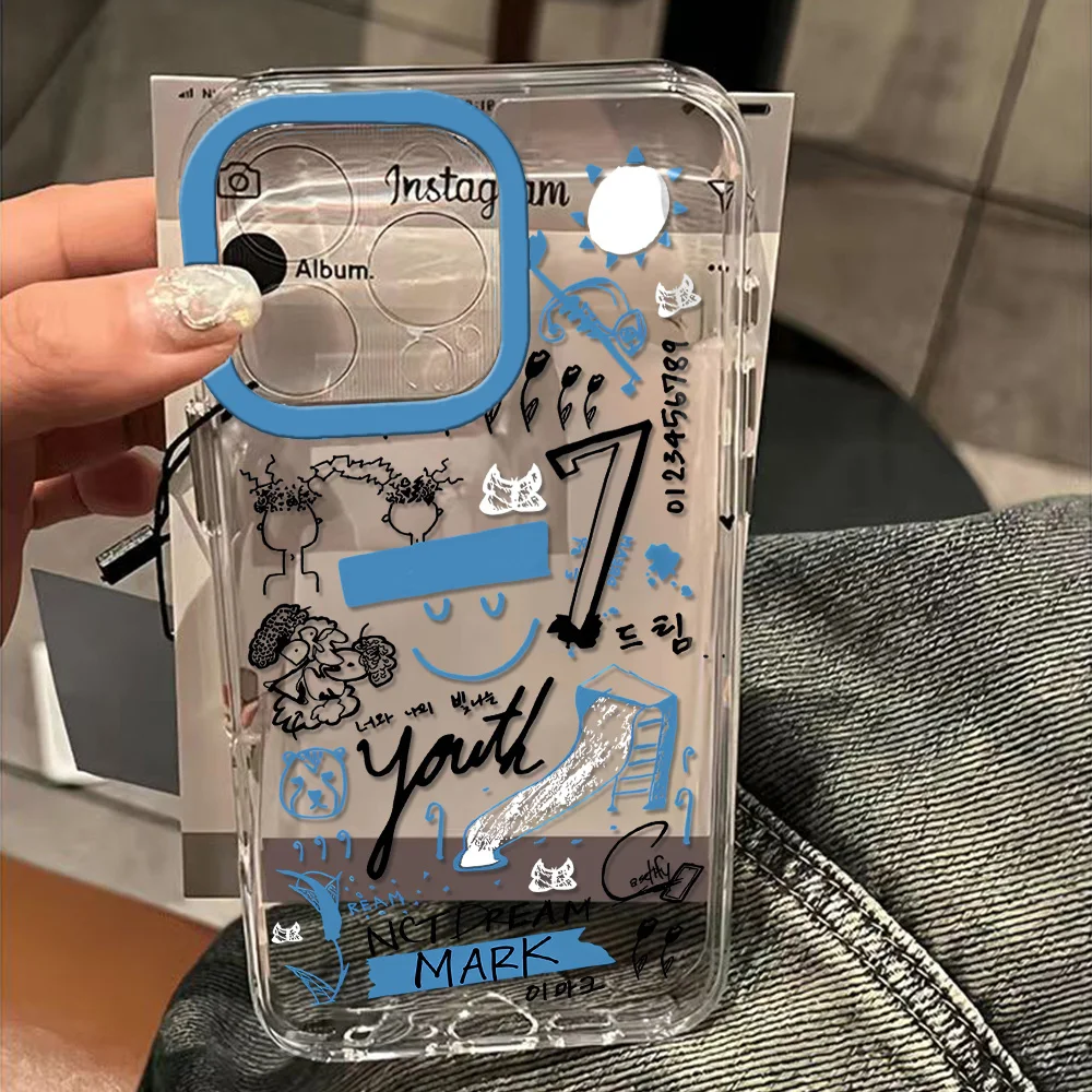 Kpop N-NCT D-Dream Clear Space Phone Case For Samsung A12 A13 A15 A22 A23 A24 A25 A30 A53 A54 A55 A72 A73 5G Transparent Cover