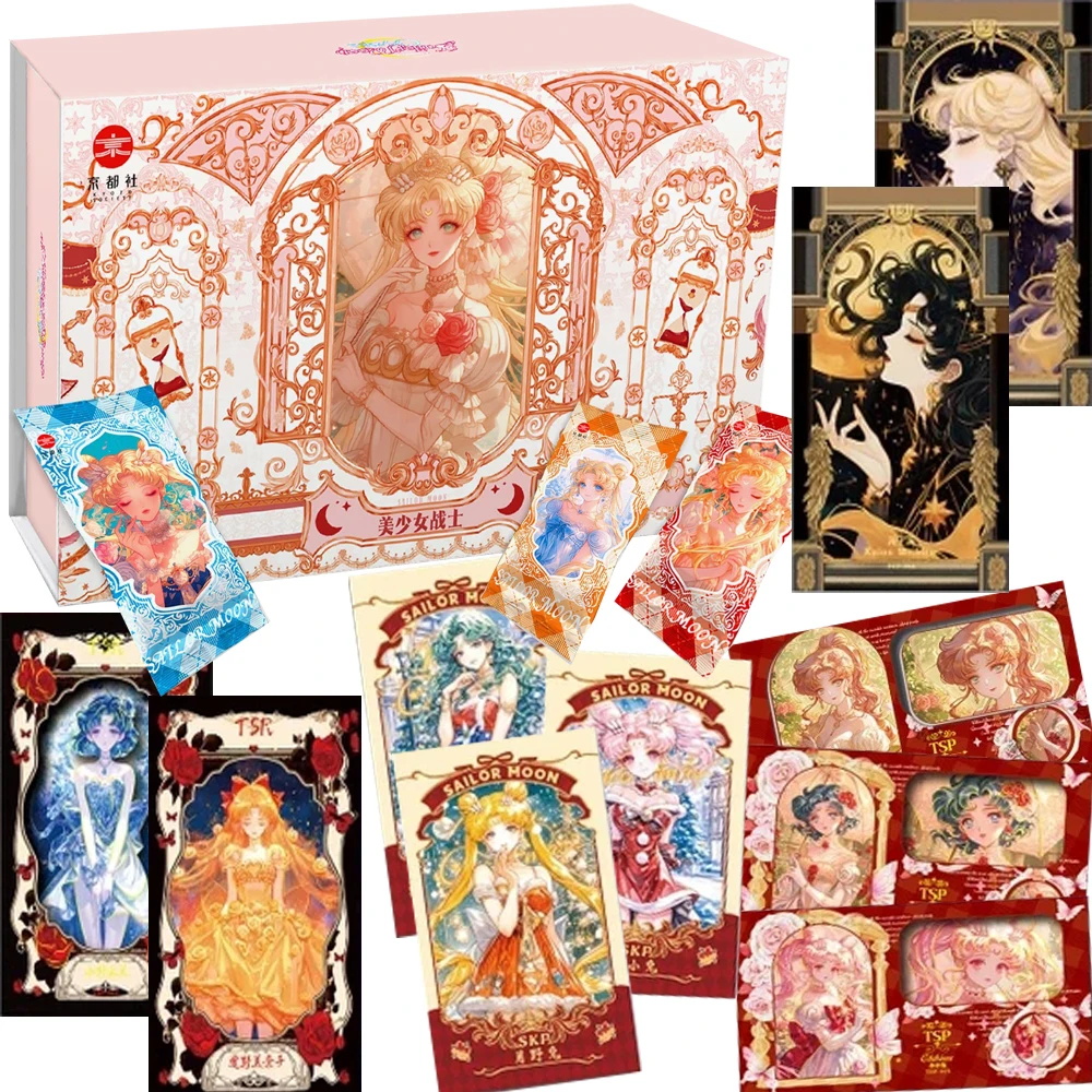 

Sailor Moon Collection Cards Magical Girl Cosplay Fairy Tale Flower Fairy Beautiful and Exquisite Anime Character Cards Gifts