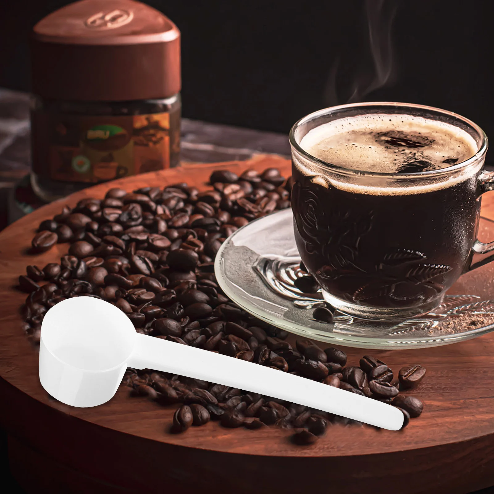 

10pcs Mini Measuring Spoons Plastic Scoop for Kitchen Tea Liquid Seasoning Milk Refillable Reusable Cooking Utensil