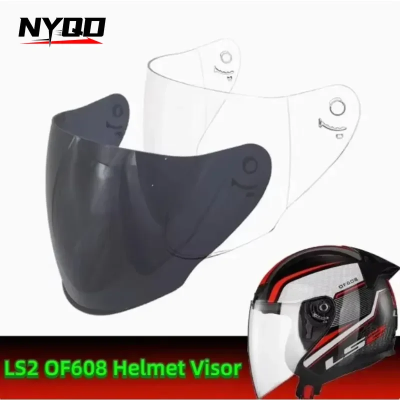 LS2 OF608 Casque Visière Moto Scooter Demi-Barre OF-MHR-104 Lentille Accessoire puzzles etes Para