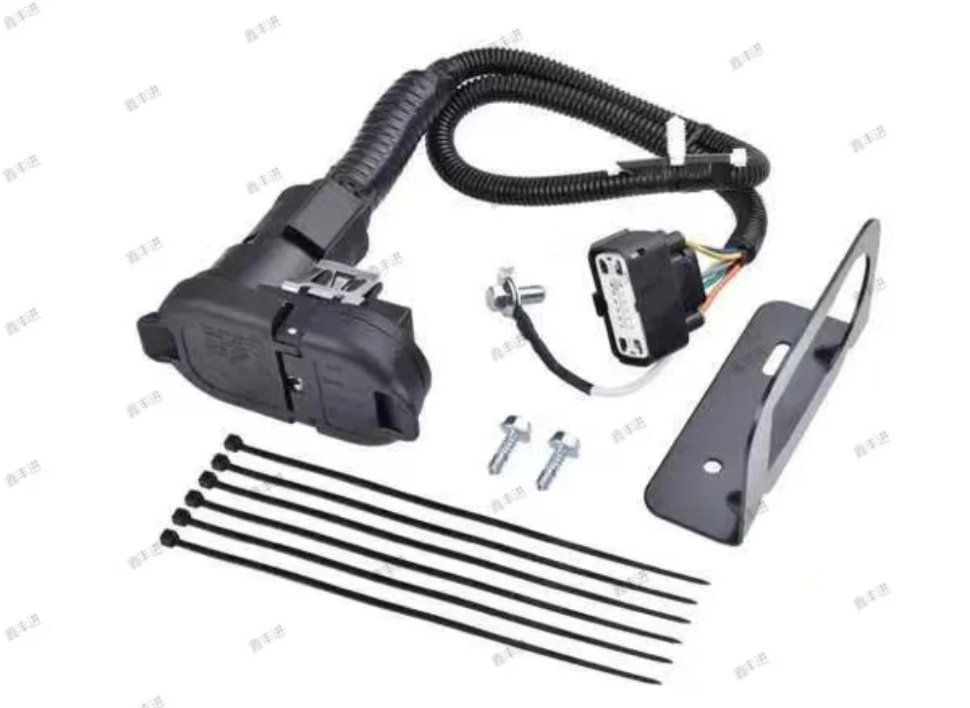 

Разъем буксирного жгута прицепа, аксессуар для жгута прицепа, аксессуар для разъема автомобильного жгута, 7-контактный преобразователь мощности