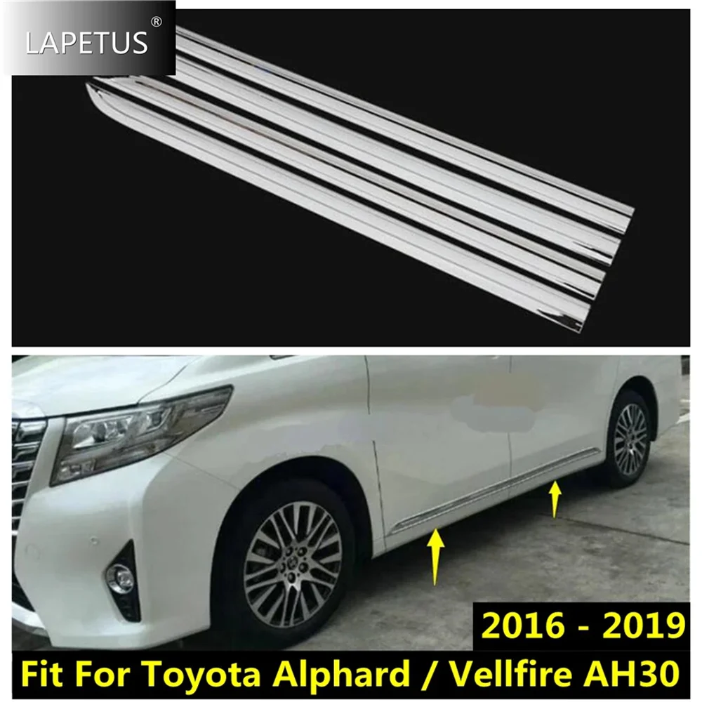 

Car Door Body Molding Bottom Cover Trim Fit For Toyota Alphard / Vellfire AH30 2016 - 2019 Accessories Exterior Refit Kit Chrome