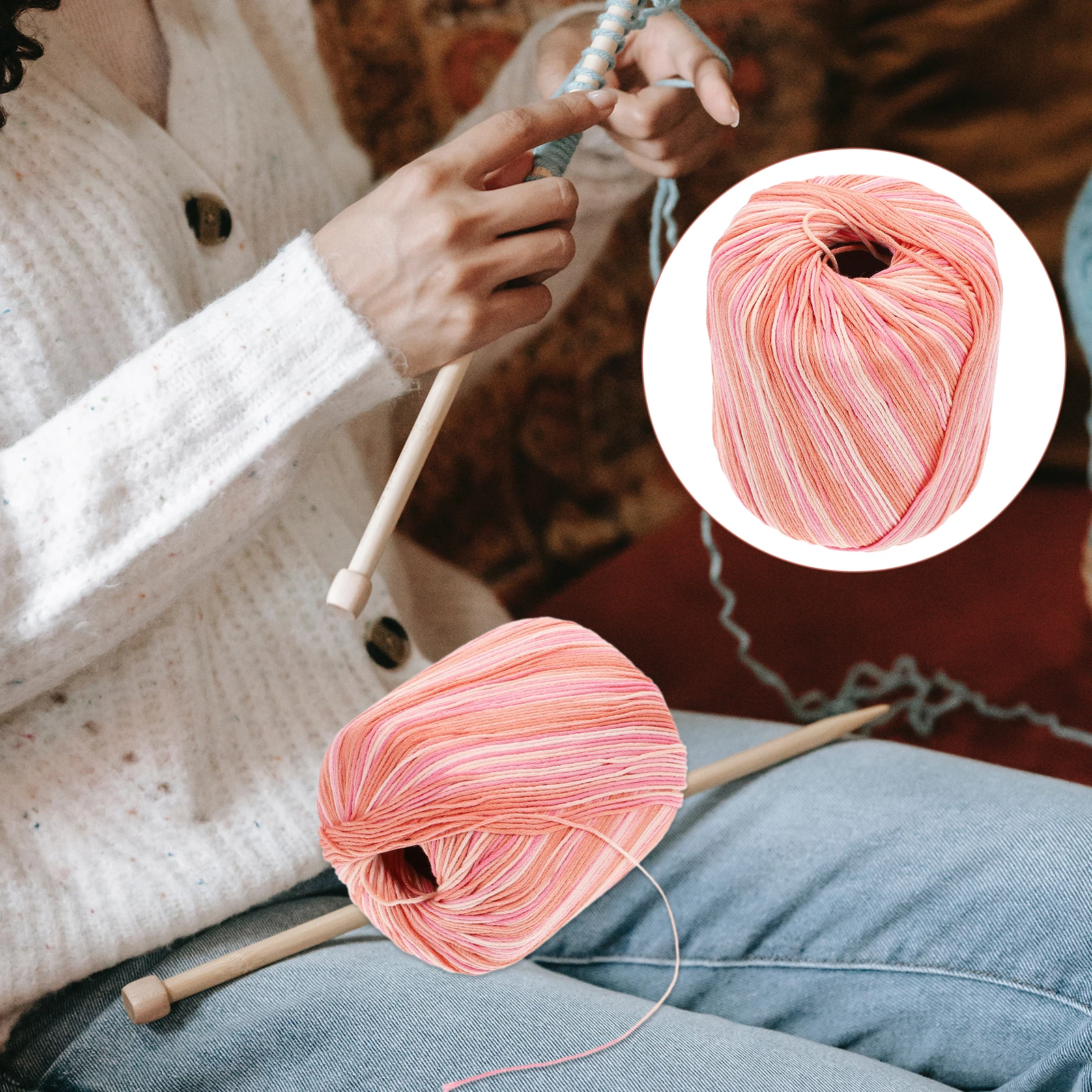 

Crochet Cotton Thread Yarn for Macrame Rope Cord Craft Braided Crafts Crocheting