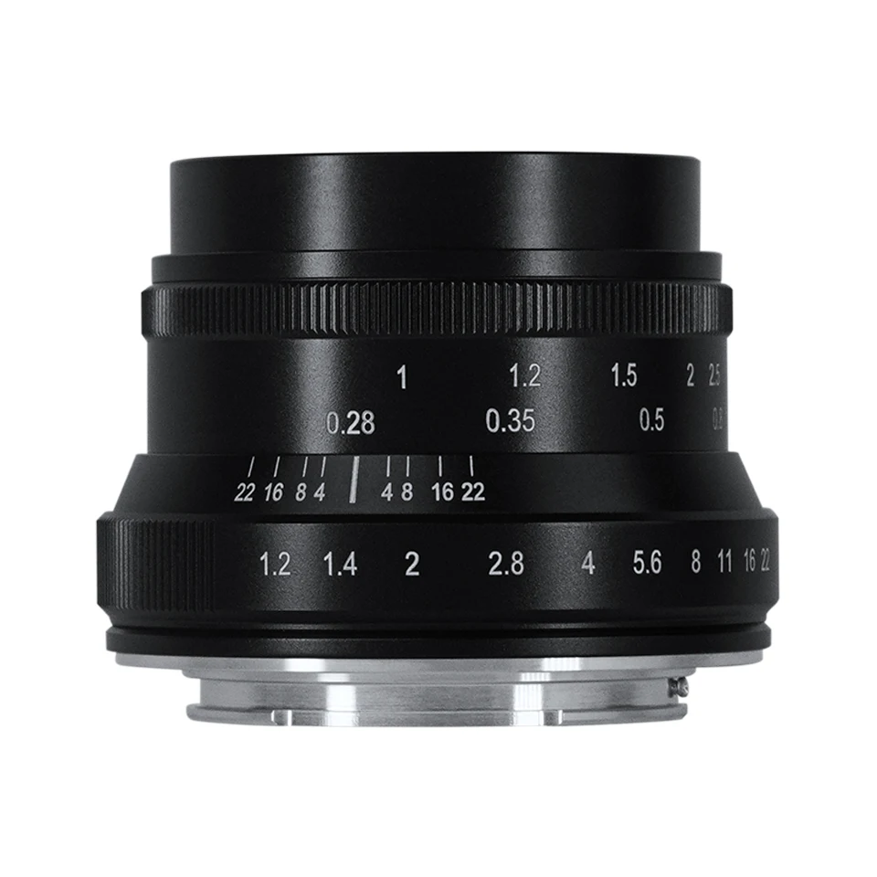 7artisans APS-C 35mm F1.2 II Large Aperture Standard Prime Camera Lens for Humanities Photography with E X Z RF Canon EOS-M M43