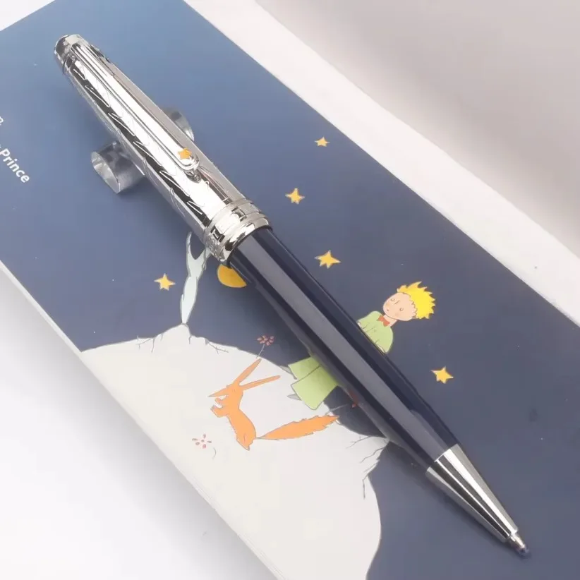 New Luxury Little Prince Blue MB Ballpoint Pen Set Business Rollerball Fountain Pens Office Stationery Brand Write Refill Pen