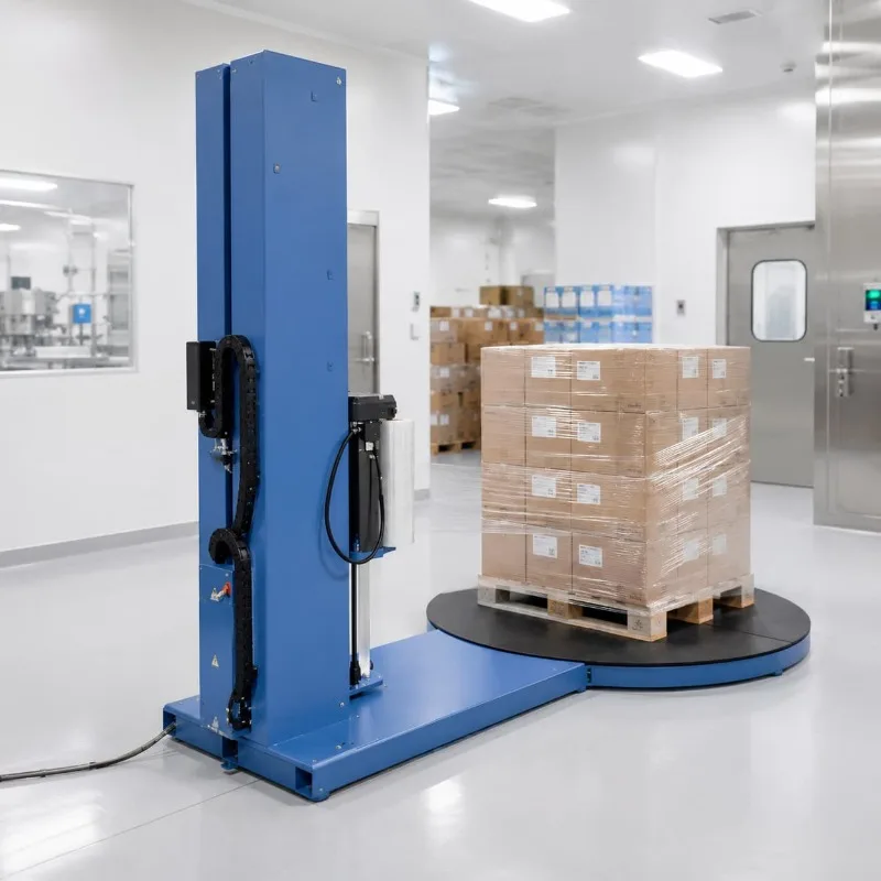Stretch Wrapping Machine Strong Frame Customized Shipping Preparation Reliable Durable Efficient Practical