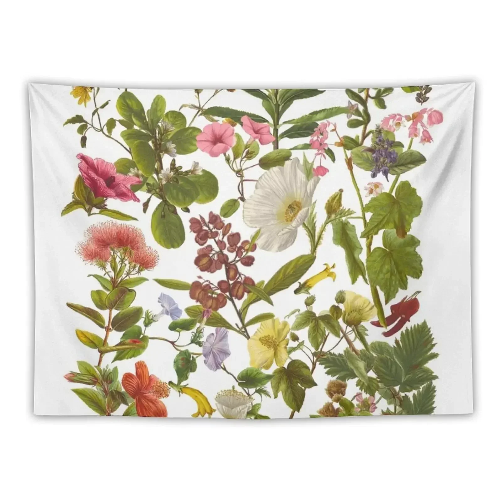 

Native Hawaiian Flowers Botanical Design Tapestry Decoration Wall Wall Hanging Decor Decoration For Bedroom Tapestry