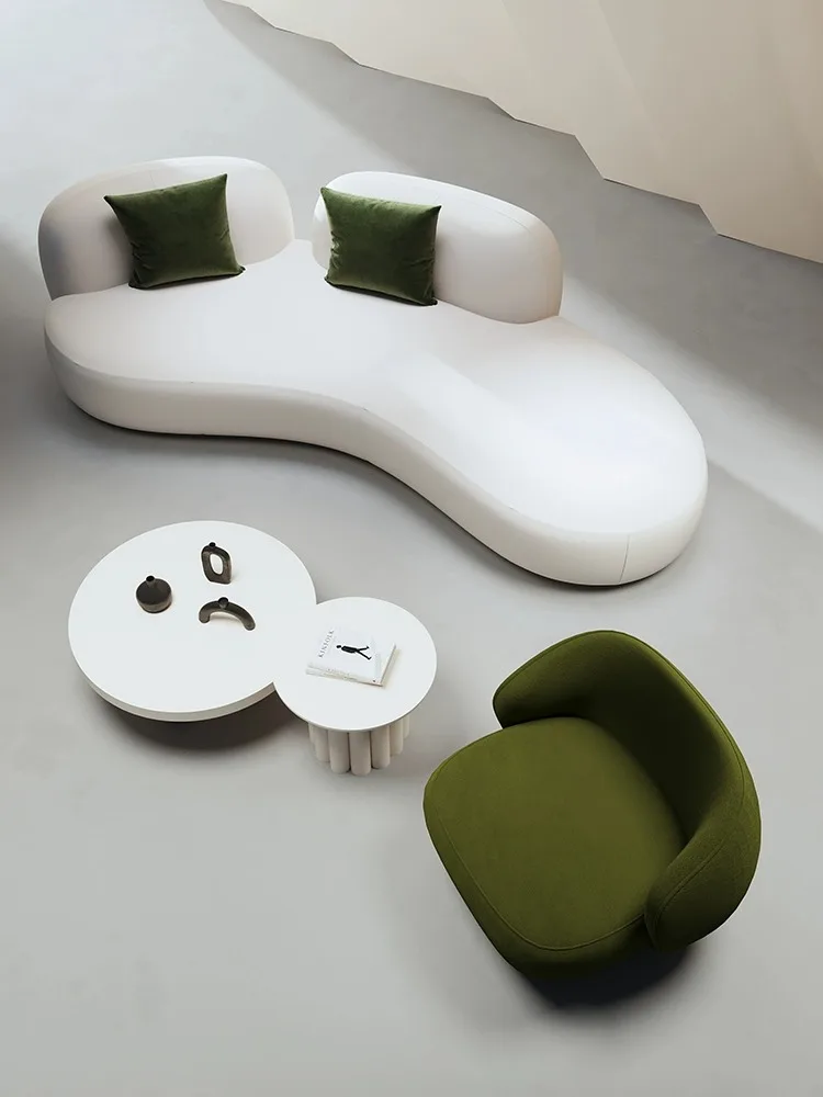 

Arc sofa small family, online celebrity, heteromorphic creative beauty salon, clothing store, lounge, leisure reception