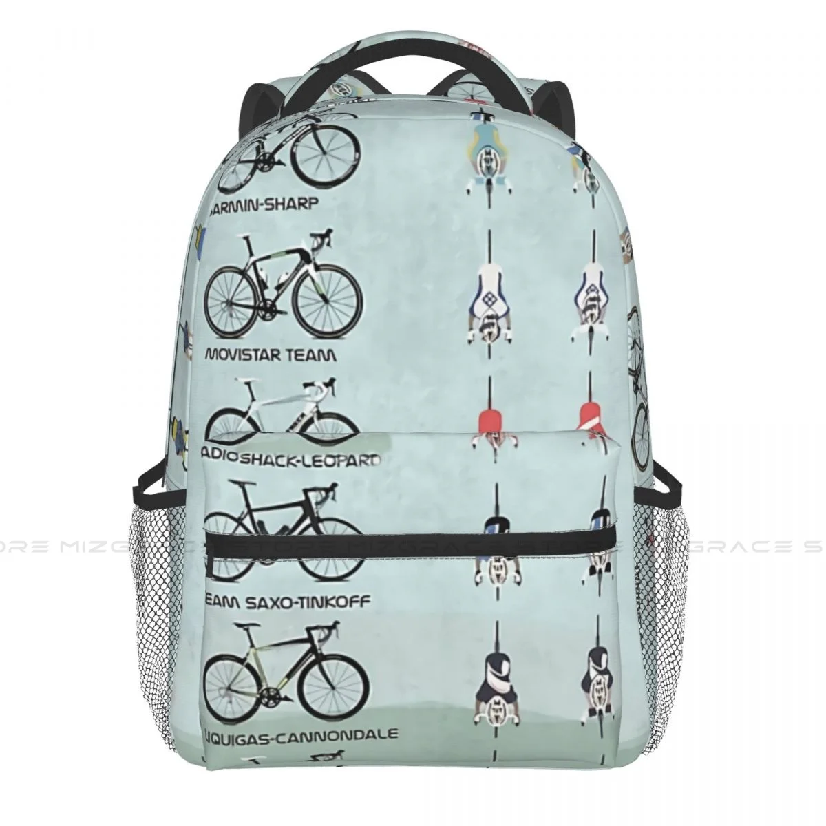 

Pro Cycling Teams Students School Bags Boy Girl Fashion Teens Books Backpack Soft Rucksack Unisex