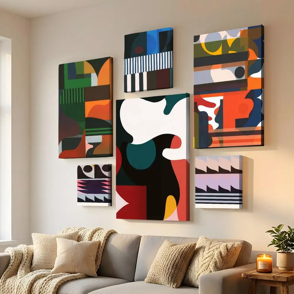 Artist R-Rikki Hewitt Framed Wall Painting HD Canvas Wall Art | Optional Framed/Unframed | Modern Entryway Home Decor