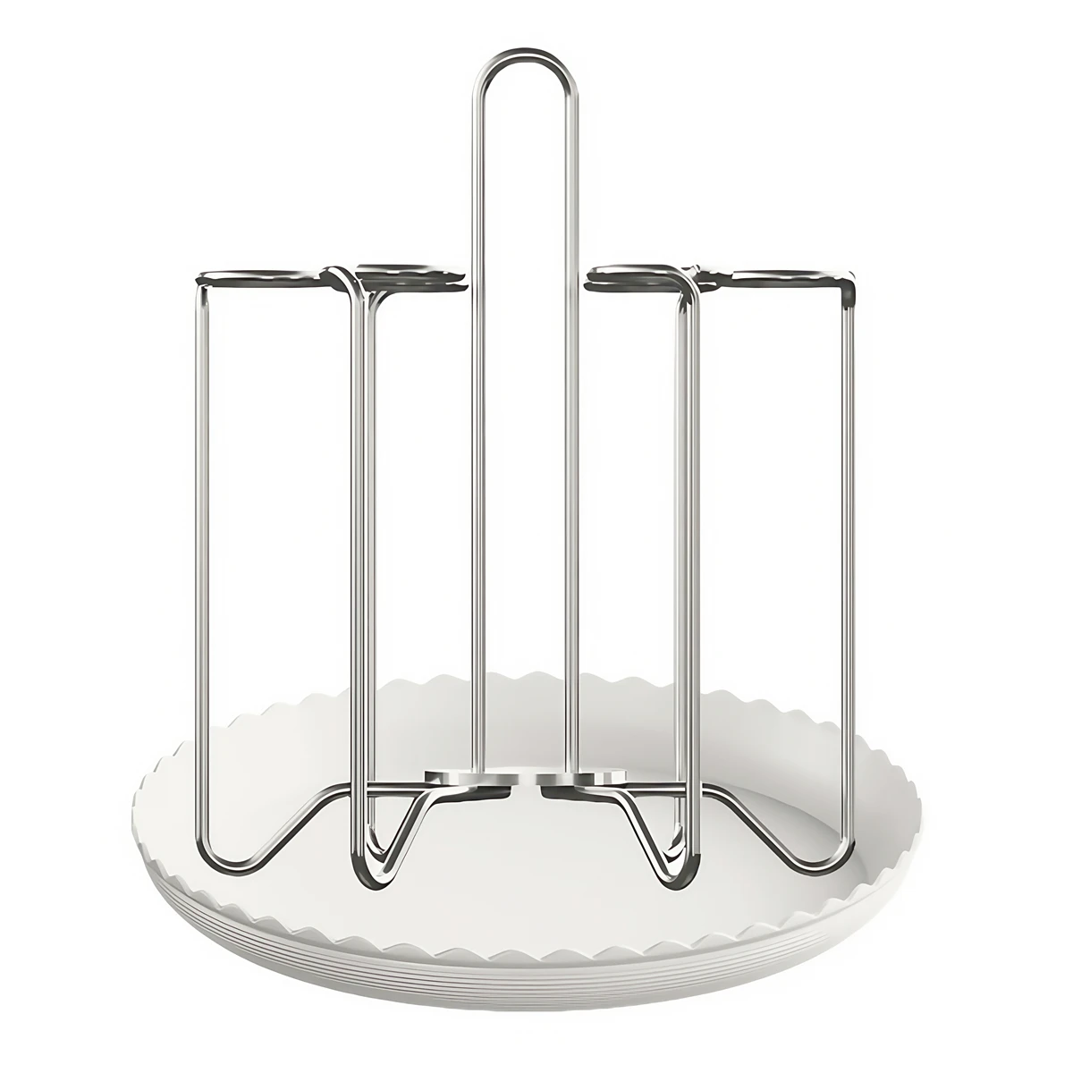 

Desktop Organizer Coffee Mug Holder Curved Support Rod Effective Drainage System Space-Saving Design Effective Drainage Cup Rack