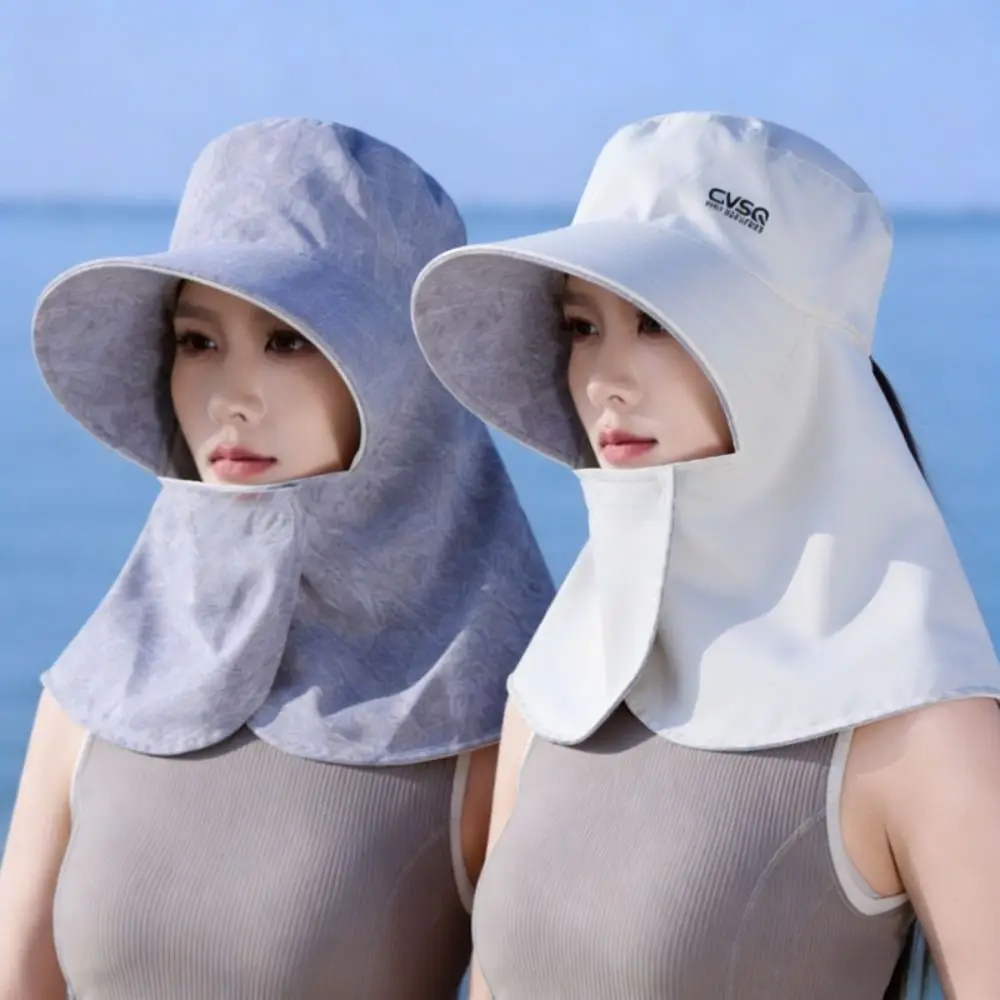 

New Large Brim Fisherman Hats UV Protection Breathable Bucket Hats Double-Sided Wearable Tea-picking Hats Summer