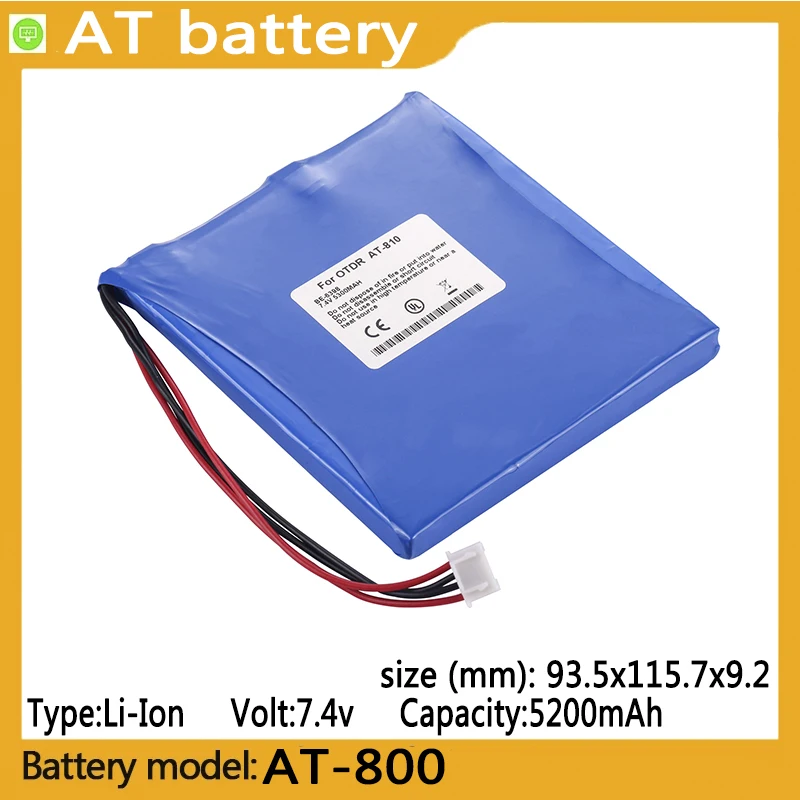 

AT-800 capacity5300mAh 7.4V lithium-ion battery, suitable for Et BE6398 BE-6784 BE-6784，AT-800, AT-810, AT-820，AT-830，AT-850。