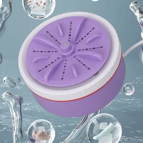 미니 터보 세탁기, 시간 조절 가능, 다기능 USB 전원, 휴대용 미니 터보 세탁기, 작은 옷 접시 세척용