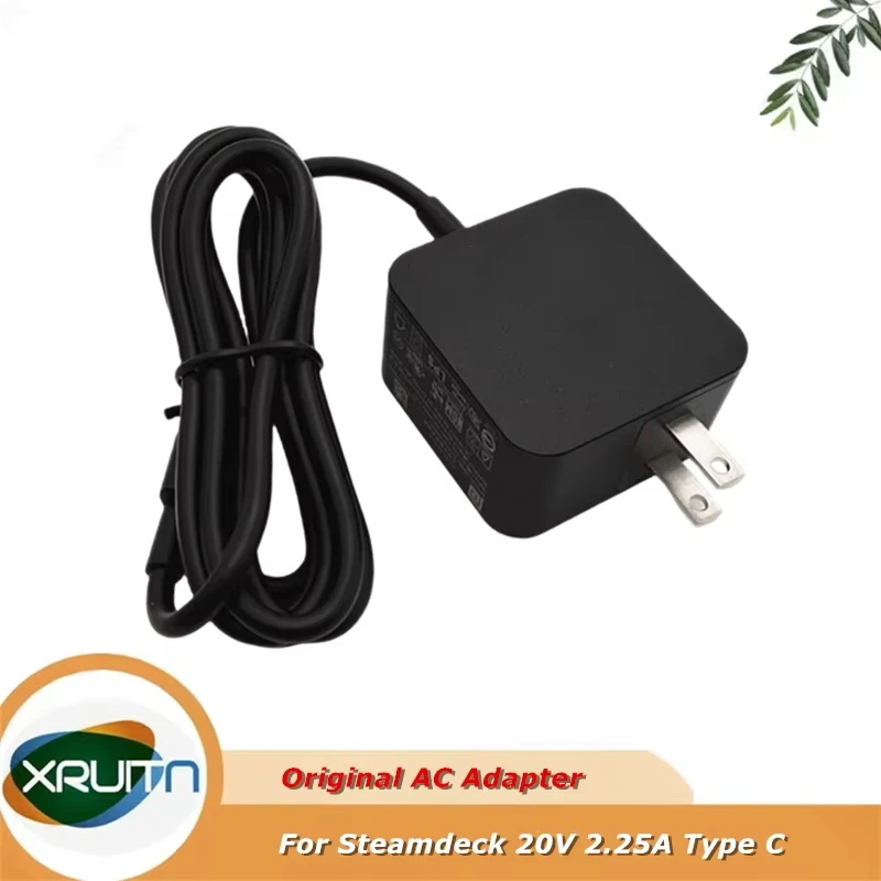 

Original 20V 2.25A 45W TYPE-C OLED AC Adapter For steam deck W20-045N1A W20-045N1D AA45A-59FKD Power Supply Charger