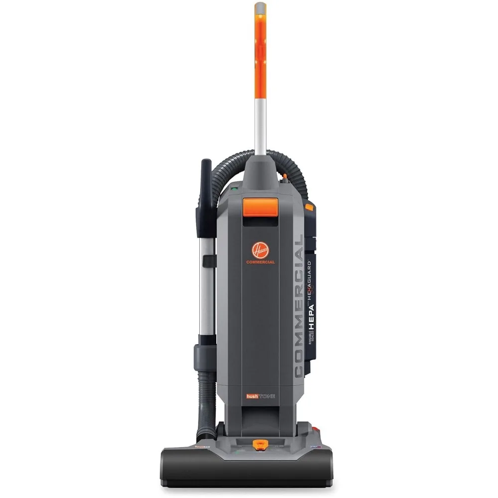 HushTone Upright Vacuum Cleaner, 15 inches with Intellibelt, For Carpet and Hard Floors, CH54115, Gray