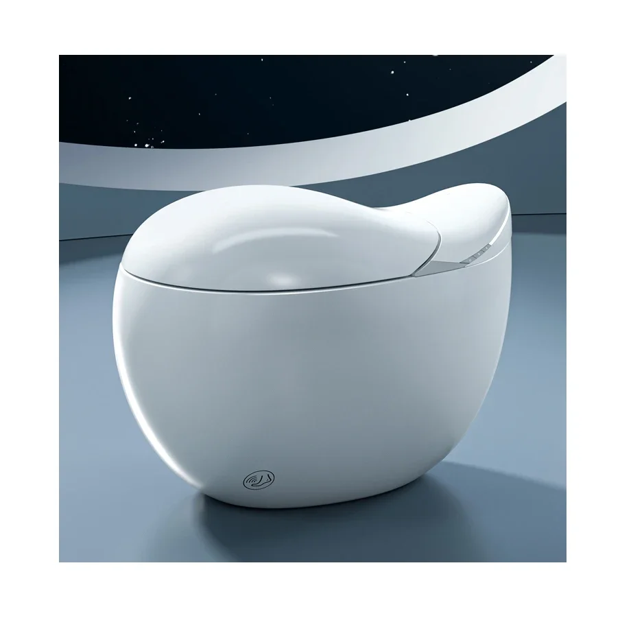 Whale styling design automatic inodoro toilet bowl floor mounted one piece bathroom wc round intelligent smart toilets