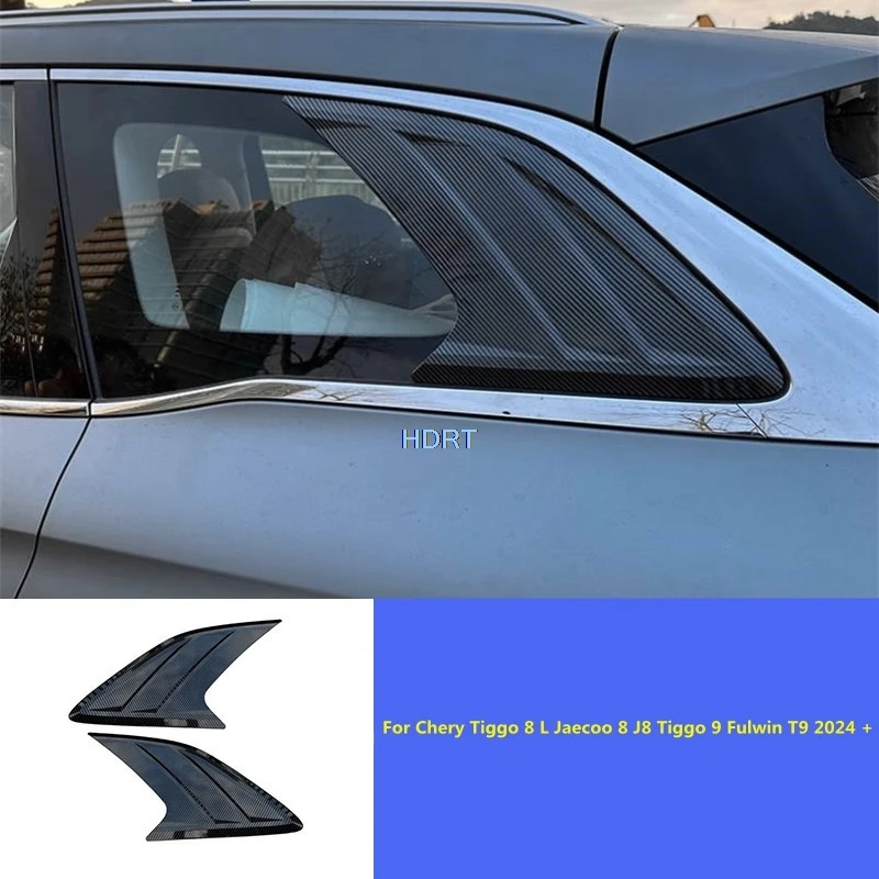 

For Chery Tiggo 8 L Jaecoo 8 J8 Tiggo 9 Fulwin T9 2024 + Car Rear Triangular Window Blind Wind Knife Louver Cover Accessories
