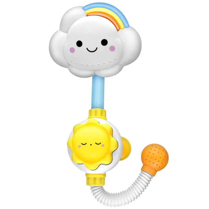 New Cloud Rainbow Shower for Baby Bathing Toy Lightweight and Convenient with a Nozzle Rotated 90 Degrees