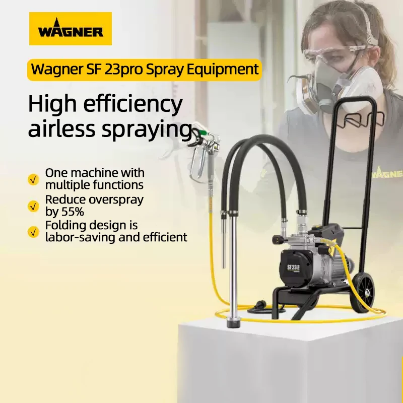 Hocheffiziente Airless-Sprühmaschine Wagner SF23pro, ölbasierte multifunktionale Latexfarbe auf Wasserbasis