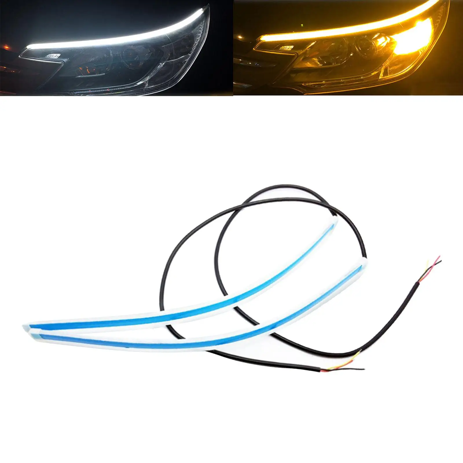 

2 Car LED DRL Daytime Running 12V Color, Easy to install, Universal