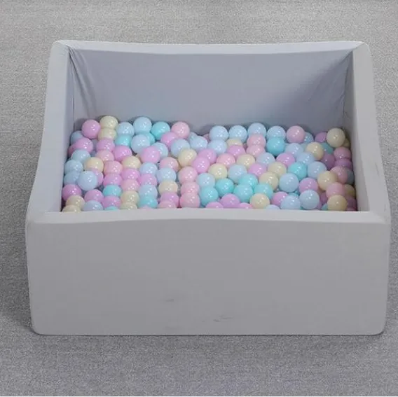 

Children's Room Decorative Playground Game Dry Pool Kids Birthday Indoor Square Colorful Soft Play Ocean Ball Pool B-QC002