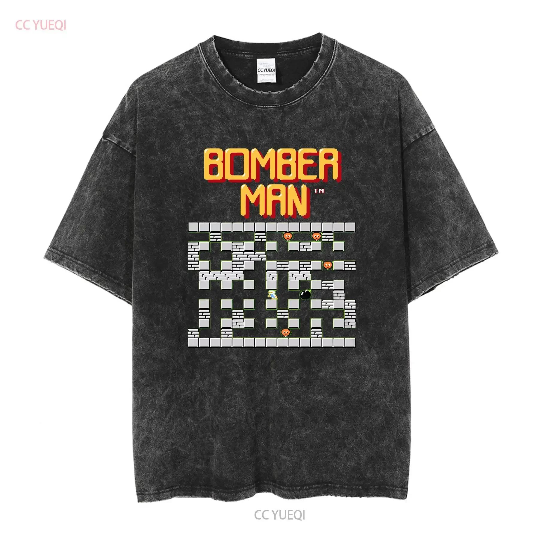 Bomberman stage 1 Logo NES Famicom game 8 bit screen T Shirt Arcade classic vintage retro design all sizes vintage Washed