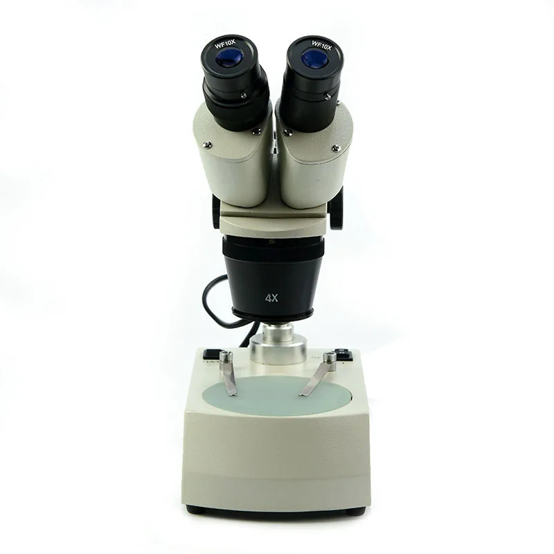 20X 40X Binocular Stereo Microscope W/ Top Bottom LED Lights for PCB Dissecting