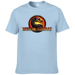 2024 New Summer Game Mortal Kombat T Shirt Men Cotton Short Sleeve Printed T-Shirt Fashion Casual Tops Cool Tees F187