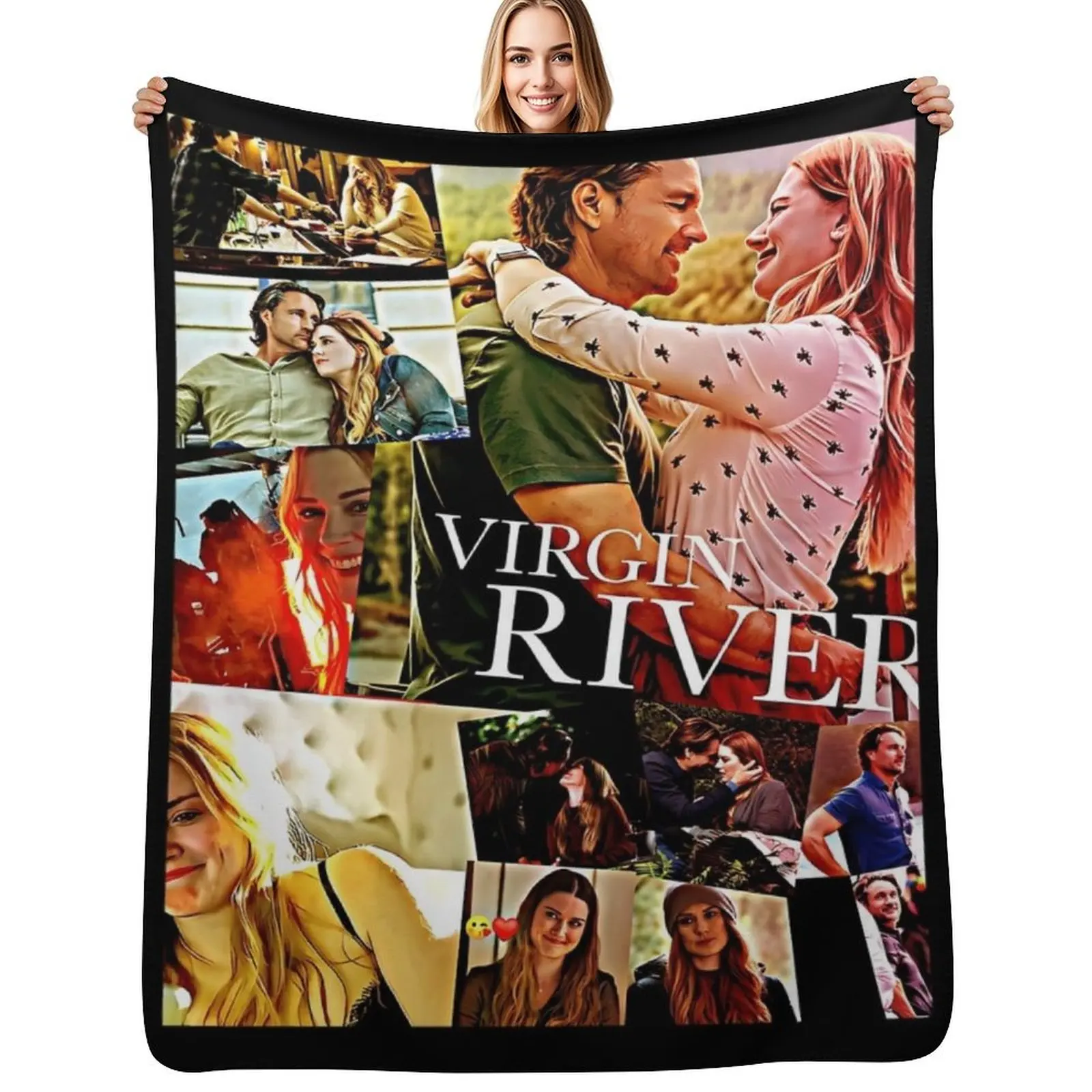 

virgin river Throw Blanket Furrys christmas decoration decorative Hairys Blankets
