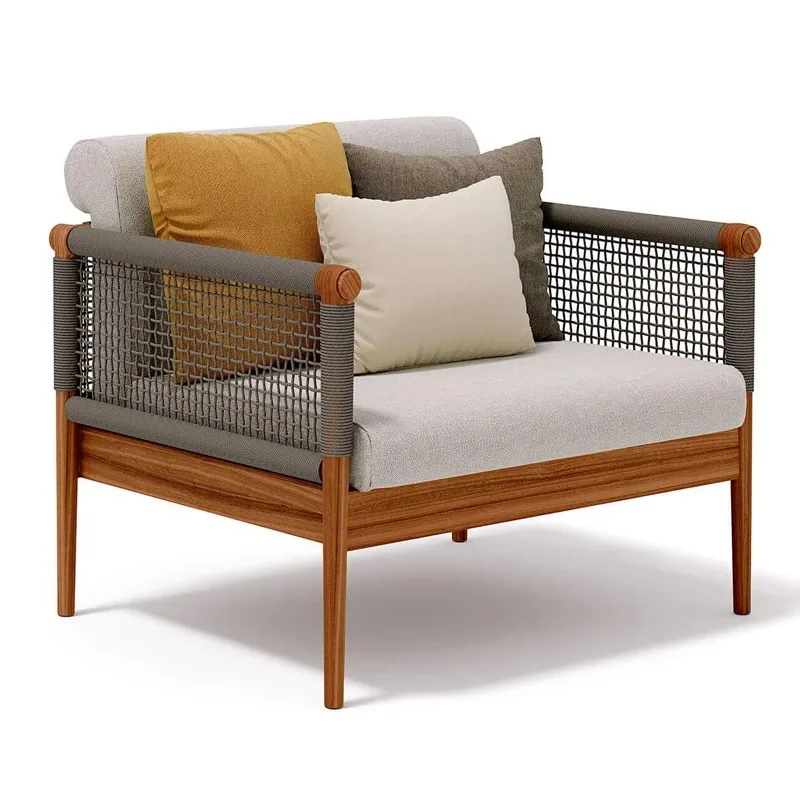 

Villa Courtyard Teak Coffee Table Outdoor Garden Balcony Hotel Single Double