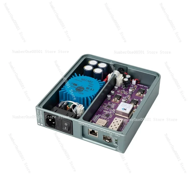 

1 шт., новый сетевой очиститель FMC Audio HIFI Fever Ethernet, оптоволоконный трансивер