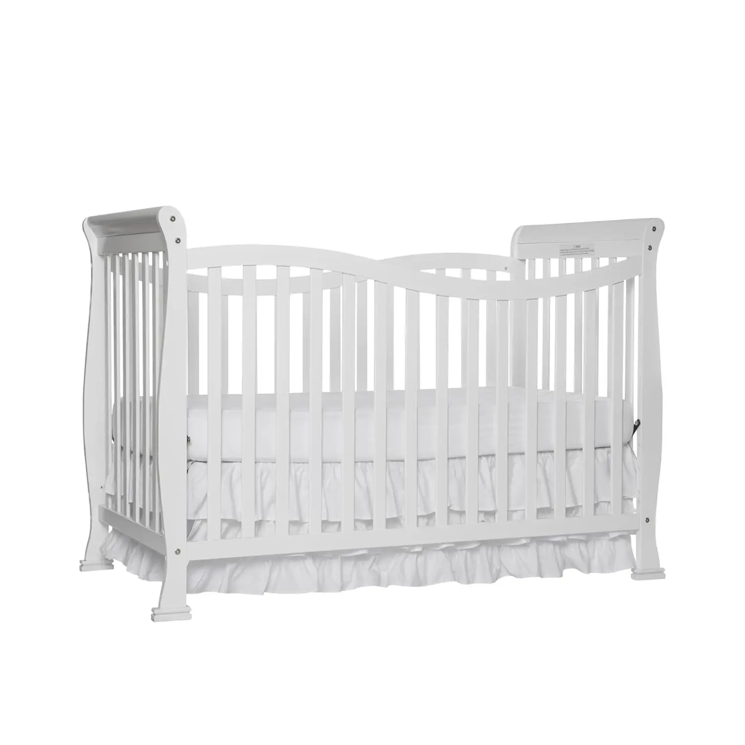 

Dream On Me Violet 7-In-1 Convertible Life Style Crib In White, Greenguard Gold Certified, 4 Mattress Height Settings, Made Of 、