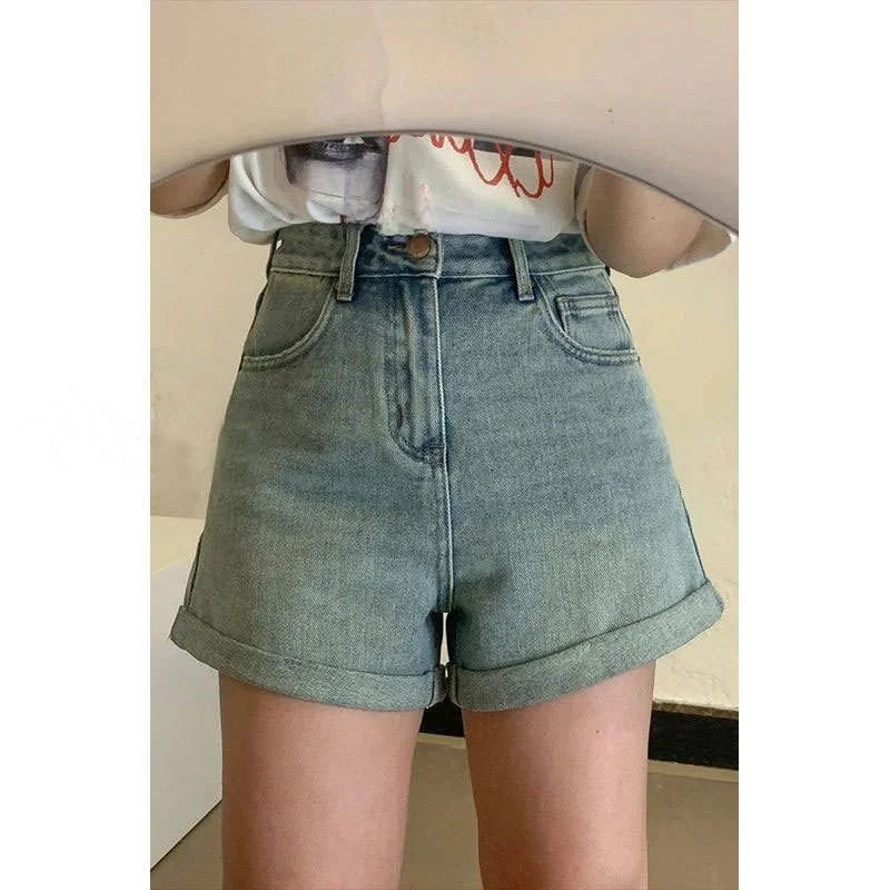 plus Size Loose Wide Leg Denim Jeans Women's American Style Slim High Waist Straight Tube Pants Summer New Arrival
