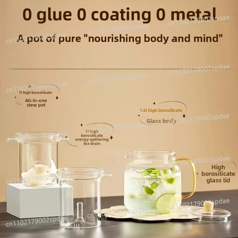 All-Glass Constant Temperature Health Kettle Household Multi-Functional Office Small Tea Boiling Electric Kettle 2025 New Model