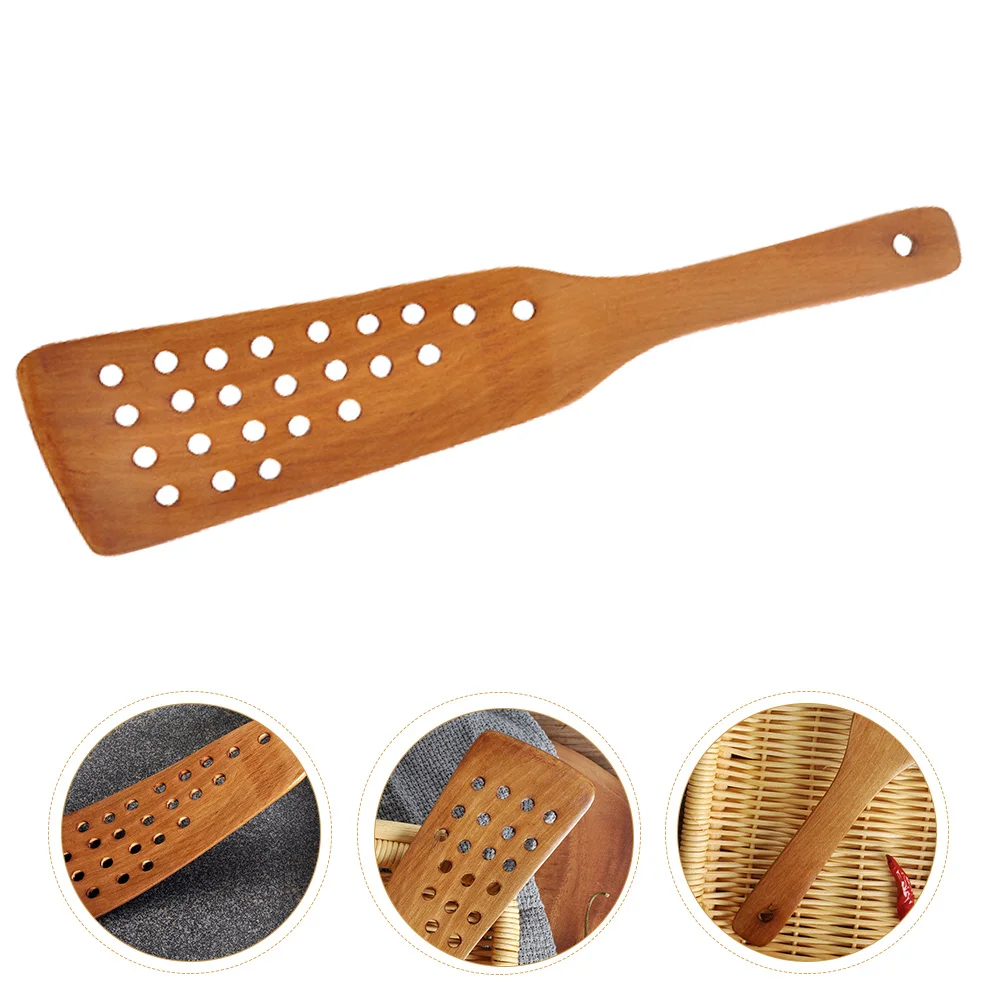 

Flipper 24 Hole Frying Spatula Household Gadgets Pancakes Wood Spatulas Kitchen