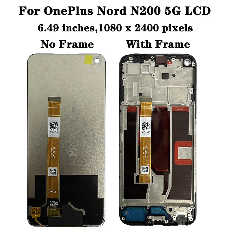 AAA Quality For OnePlus Nord N200 5G DDE2118, DE2117 lcd Display Touch Panel Screen Digitizer Assembly Replacement Repair Parts