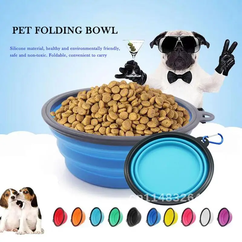 

Pet Feeding Bowl Dog Portable Folding Bowl Used for Outdoor Drinking Water Feeding Travel Pet Supplies for Cats and Dogs