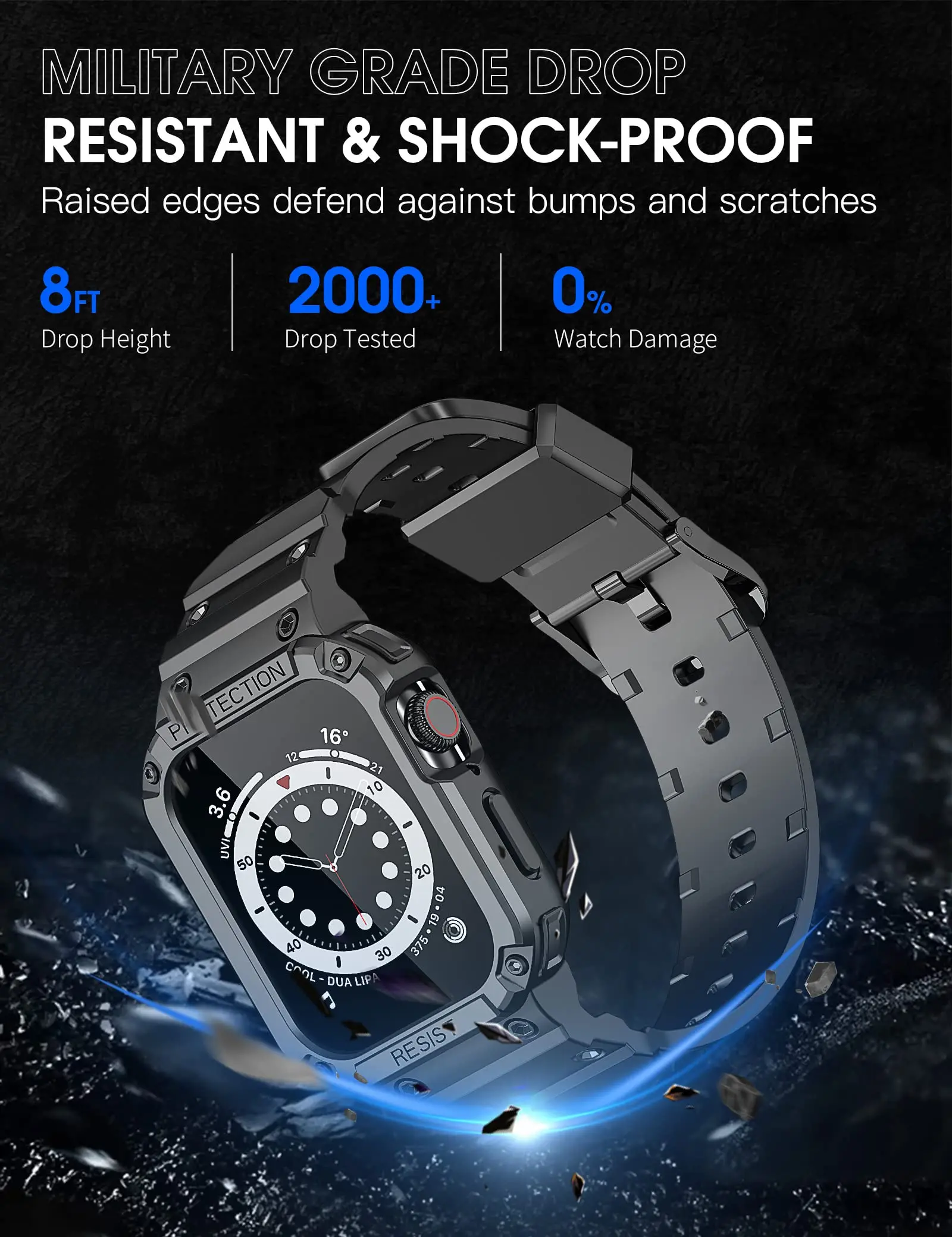 Чехол и ремешок для Apple Watch band 44 мм 40 мм 45 мм 41 мм 38 мм 42 мм, резиновый силиконовый Браслет для iWatch series 3 4 5 6 se 7