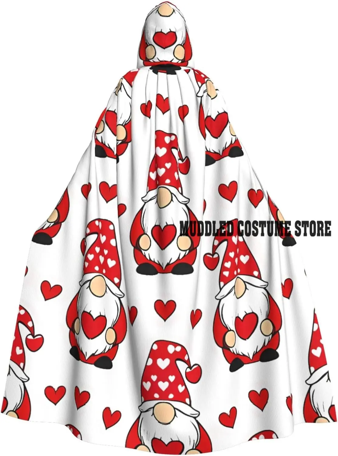 

Love Father for Halloween Cape for Adults Black Cloak with Hood Costume Cloak for Women Men Accessory for Halloween Party